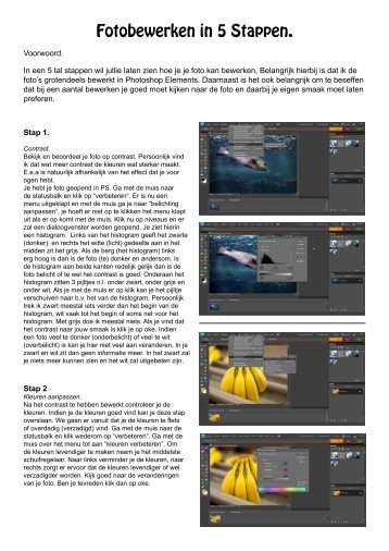 Fotobewerken in 5 Stappen.