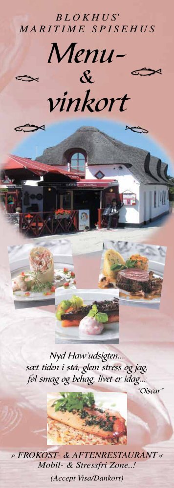 Menu- vinkort - Hawet