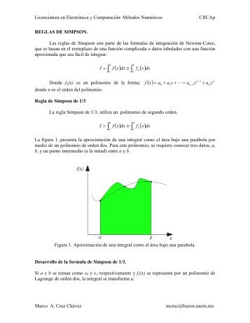 Regla de Simpson - UAEM