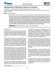 Mycobacterium tuberculosis: factores de virulencia - Instituto Finlay