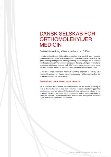 DSOM Dansk Selskab for Orthomolekylær Medicin