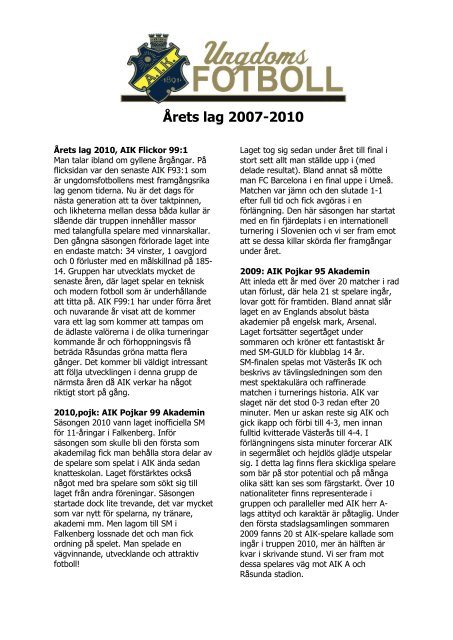 Årets lag 2007-.pdf - Aik