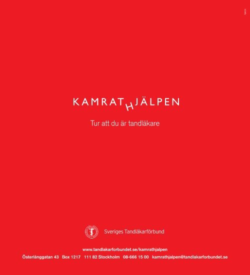 Kamrathjälpen - Sveriges Tandläkarförbund