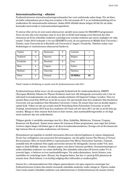 Fysik - Teknisk-naturvetenskaplig fakultet - Umeå universitet