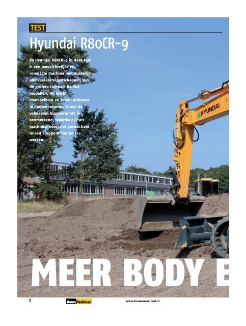 Download het test rapport van 2012-12 (PDF) - BouwMachines.nl