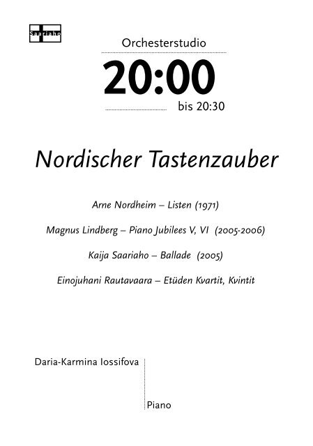 20:00 - Netzwerk für zeitgenössische Musik in Hamburg