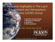 Research Highlights in The Land Environment and Atmospheric ...