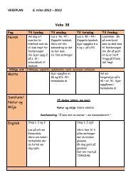 VEKEPLAN 6. trinn 2012 – 2013 Veke 38 Norsk ... - Stord kommune