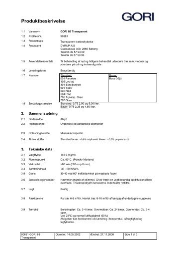 DK 90881 GORI 88 Transparent - Kasper Nielsen A/S