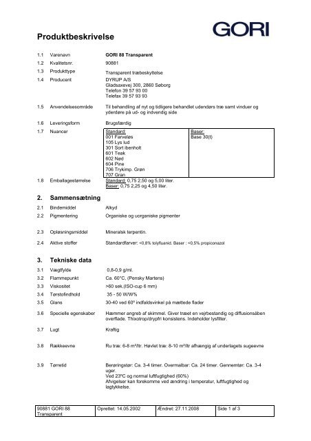 DK 90881 GORI 88 Transparent - Kasper Nielsen A/S