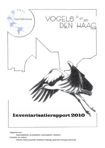 Inventarisatierapport 2010 - Haagse Vogelbescherming