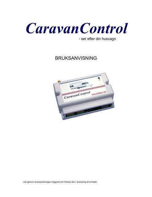 CaravanControl - Telemic Oy