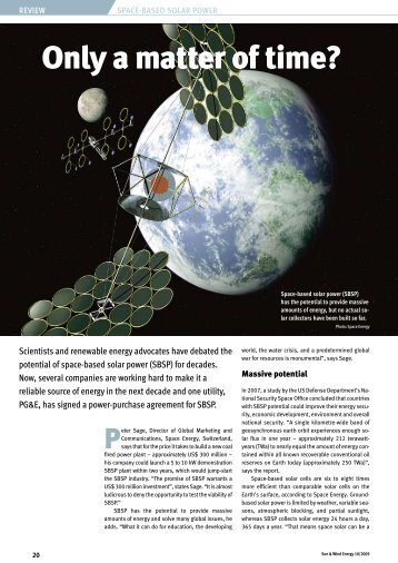 Only a Matter of Time? Space-Based Solar Power - Energy Smith