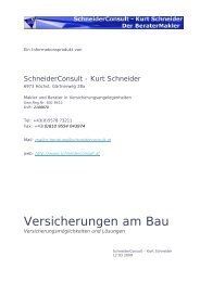 Versicherungen am Bau