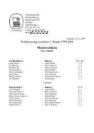 2. Runde - DSU 8. hovedkreds