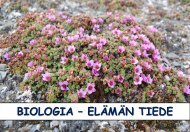 BIOLOGIA – ELÄMÄN TIEDE - Tapiolan lukio