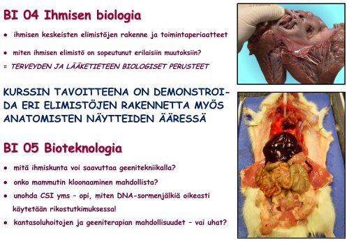 BIOLOGIA – ELÄMÄN TIEDE - Tapiolan lukio