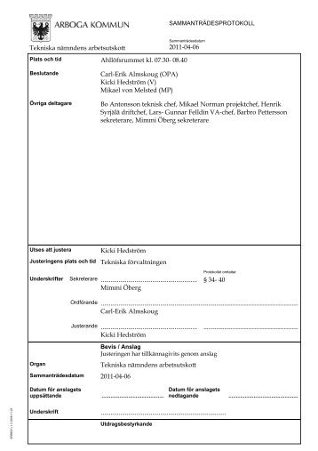 TNAU protokoll 110406.pdf - Arboga kommun