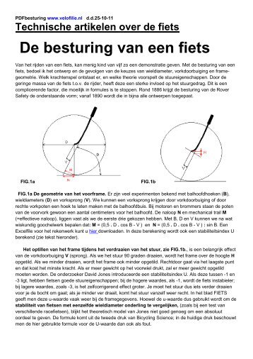 De besturing van een fiets - Velofilie