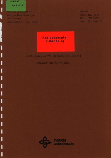 10 A4/A3 - Sveriges geologiska undersökning