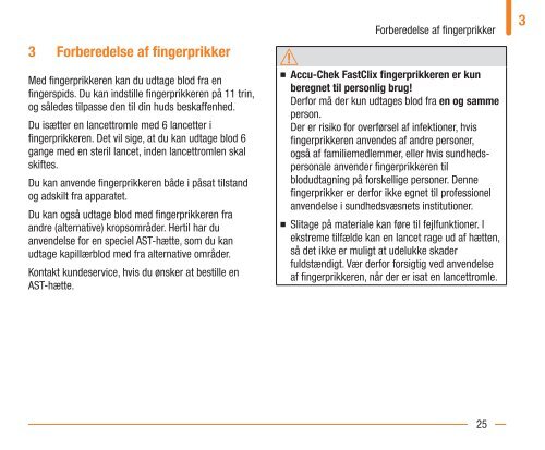 Accu‑Chek® Mobile Brugsanvisning