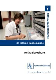 3e Interne Geneeskunde - AZ Maria Middelares