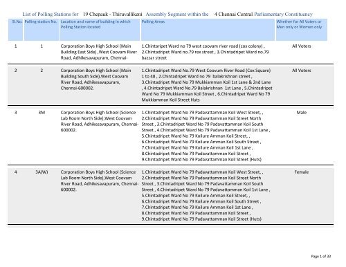 Chepauk - Thiruvallikeni - Elections.tn.gov.in