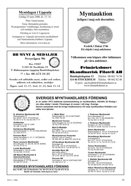 SNT 2/2006 - Svenska Numismatiska Föreningen