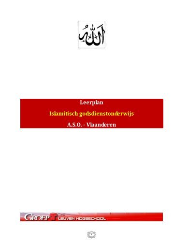 Leerplan Islamitisch godsdienstonderwijs A.S.O. - Vlaanderen