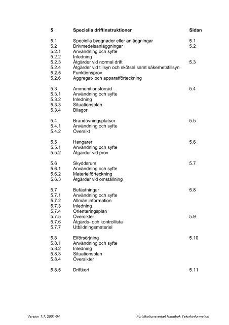 Handbok Teknikinformation (.pdf) - Fortifikationsverket