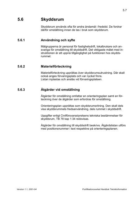 Handbok Teknikinformation (.pdf) - Fortifikationsverket