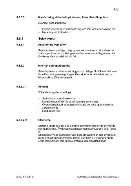 Handbok Teknikinformation (.pdf) - Fortifikationsverket