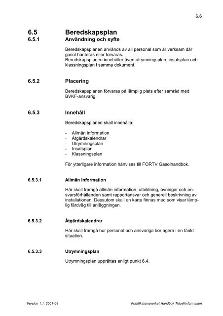 Handbok Teknikinformation (.pdf) - Fortifikationsverket