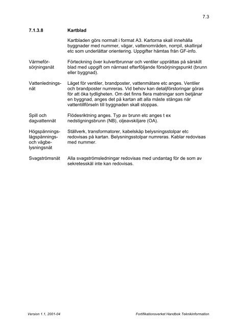 Handbok Teknikinformation (.pdf) - Fortifikationsverket