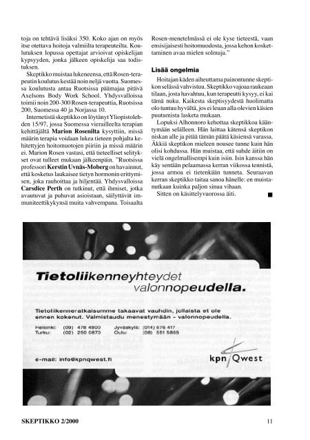 Skeptikko 45, 2/2000 - Skepsis ry