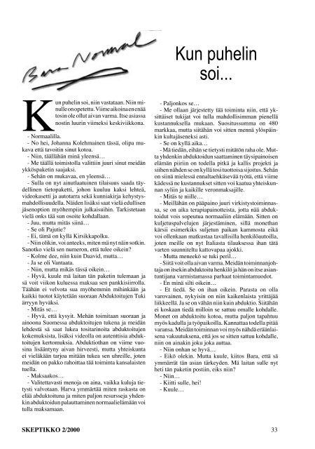 Skeptikko 45, 2/2000 - Skepsis ry