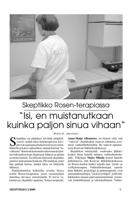 Skeptikko 45, 2/2000 - Skepsis ry