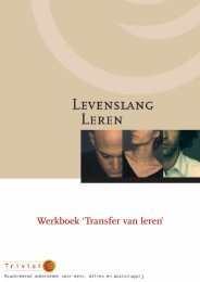 Werkboek 'Transfer van leren' - Kenniscentrum Maatschappelijk ...