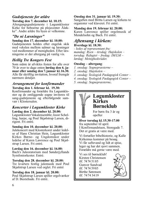 Kirkeblad nr 1 - Løgumkloster Kirke