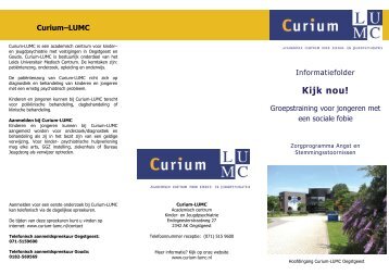 Kijk nou! (groepstraining sociale fobie) - Curium-LUMC