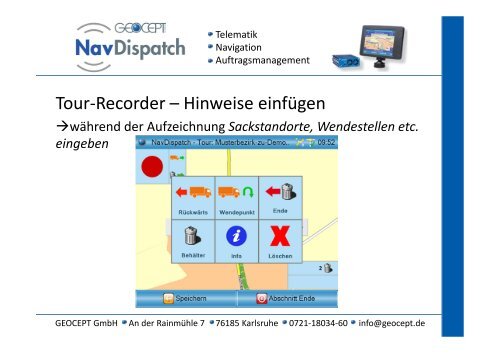 GEOCEPT NavDispatch_Telematik für ATHOS Softwarelösungen - ATHOS ...