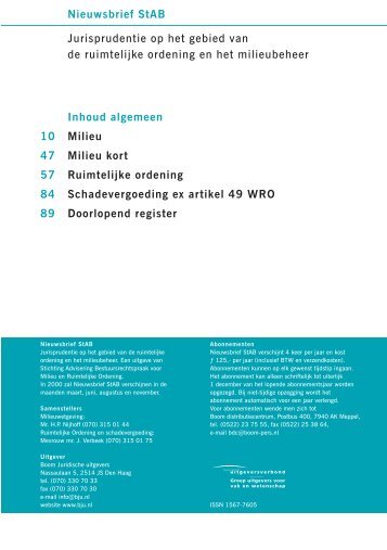 StAB Jurisprudentietijdschrift 2000, 4