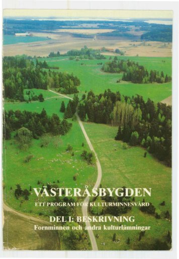 Västeråsbygden - ett program för kulturminnesvård - Västerås stad