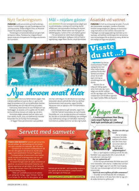 Ladda hem nummer 1/2013 som PDF - Parks and Resorts