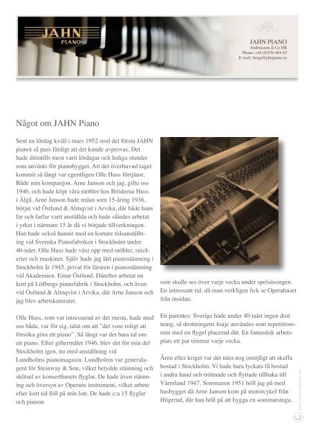 Lasta ned en läsvänlig PDF - JAHN® PIANO