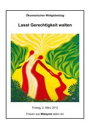 Lasst Gerechtigkeit walten - Weltgebetstag der Frauen