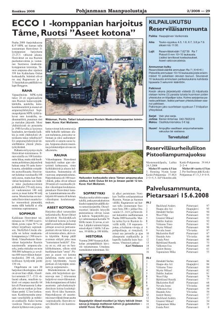 Lehti 2/08 - Haapajärven-Reisjärven Reserviläiset