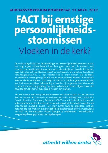 Klik hier voor het programma en de wijze van aanmelden. - Altrecht
