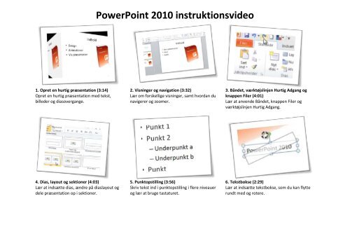 PowerPoint 2010 instruktionsvideo