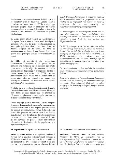 Compte rendu intégral des interpellations et des questions orales ...